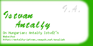 istvan antalfy business card